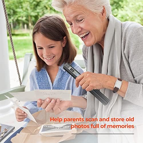 MUNBYN Portable Scanner, 900 DPI Handheld Wand Scanner, A4, 16GB SD, Silver - Image 5