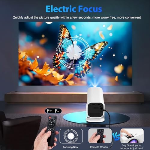 Mini Projector for iPhone, 1080P Bedroom Projector,Portable Projector - Image 5