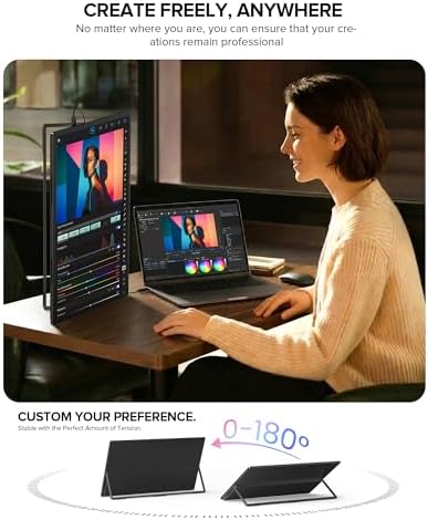 UPERFECT Portable Monitor 4K 60Hz 18.5", 145% sRGB QLED Laptop Monitor - Image 6