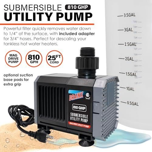DrainX Tankless Water Heater Flushing Kit with Pump, Hoses, Descaling Powder and Measuring Bucket, All in One Complete Maintenance Solution - Image 4