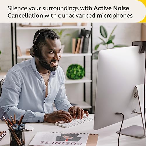 Jabra Evolve2 55 Mono Wireless Headset - Features AirComfort Technology, Noise-Cancelling Mics & Active Noise Cancellation - Works with UC Platforms Such as Zoom & Google Meet - Black - Image 3