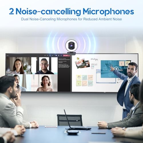 4K Webcam with Ring Light & Built-in Microphone for PC Streaming - Image 6