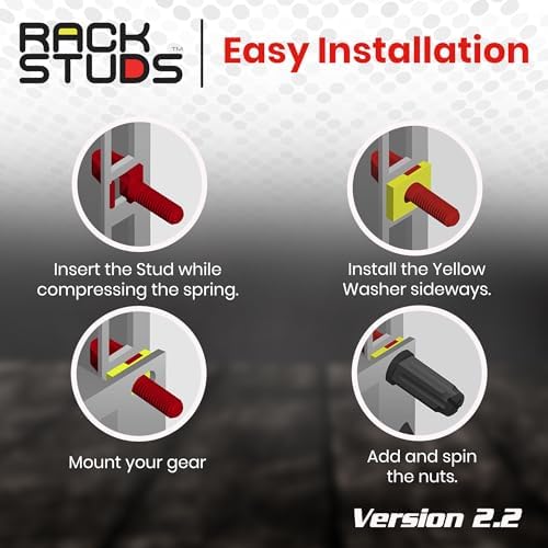 Rackstuds R20 Series II - Server Rack Screws 20 Pack | Cage Nut Replacement | Red 2.22mm/0.086" | A Faster, Easier Solution for Rack mounting Gear in 19" Racks with Square Punched Vertical Rails - Image 4