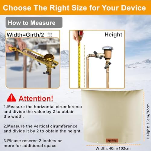 Backflow Preventer Cover, Pipe Freeze Insulation 40" W x 36" H - Image 3