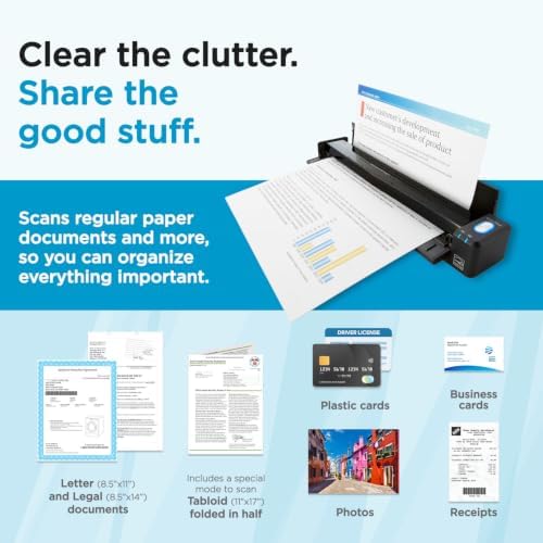 ScanSnap iX100 Wireless Mobile Portable Scanner, Black - Image 4