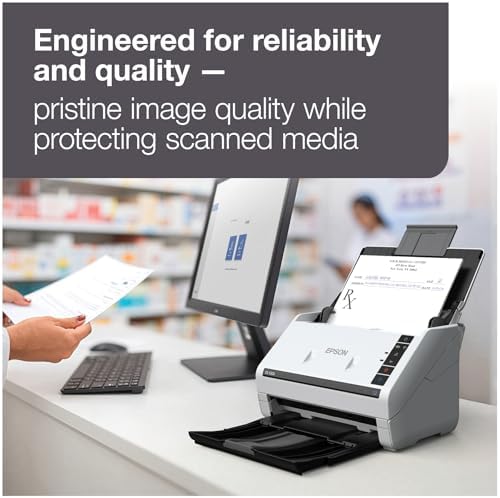 Epson DS-530X Color Duplex Desktop Document Scanner, up to 45 ppm, USB Connectivity, 100-Page Auto Document Feeder (ADF), Twain and ISIS Drivers - Image 5