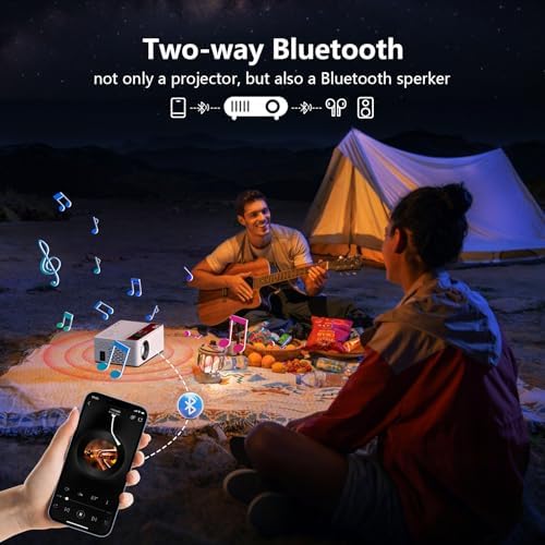 TMY 1080P Mini Projector, Built in Netflix app, 2-way Bluetooth, WiFi6 - Image 4