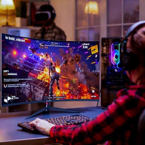 27 Inch Curved 180Hz Gaming Monitor, 1800R Curved Gaming Monitor - Image 7