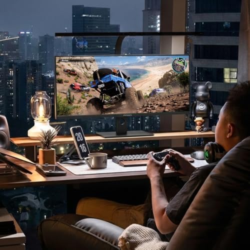 INNOCN 34" Ultrawide Monitor WQHD 3440 x 1440P 180Hz IPS PC Adaptive-Sync G-SYNC Compatible, HDMI, DP, PIP/PBP, 21:9, HDR, MPRT, Built-in Speaker, Height Adjustable, Eye Care - 34C1R - Image 6