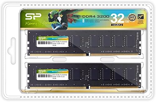 Silicon Power DDR4 32GB (2x16GB) 3200MHz (PC4-25600) CL22 UDIMM 288-Pin Desktop Computer Memory - Image 7