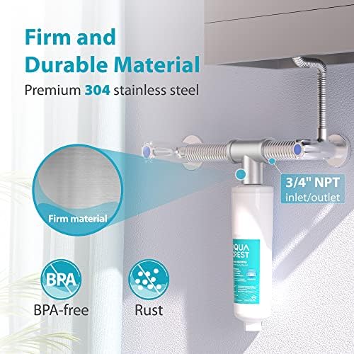 AQUA CREST AP431 AP430SS Whole House Scale Inhibitor Inline Water System 1 Pack and AQUA CREST Replacement for Aqua-Pure AP430SS, Whole House Scale Inhibitor Water Filter 1 Pack - Image 3
