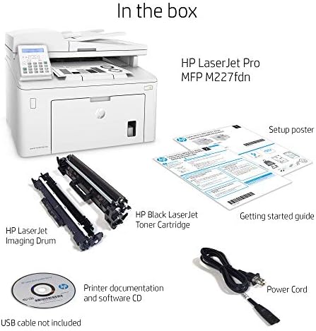 HP Laserjet Pro M227fdn All-in-One Monochrome Laser Printer with Auto Two-Sided Printing, Mobile Printing, Fax & Built-in Ethernet, Amazon Dash Replenishment Ready (G3Q79A) (Renewed) - Image 4