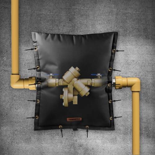 TOHONFOO 3-Way Open Backflow Preventer Pipe Cover Outside, 36"Wx36"H, Black - Image 5