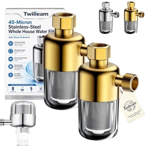 40‑Micron Stainless‑Steel Whole House Water Filter, Spin Down Sediment by Unknown