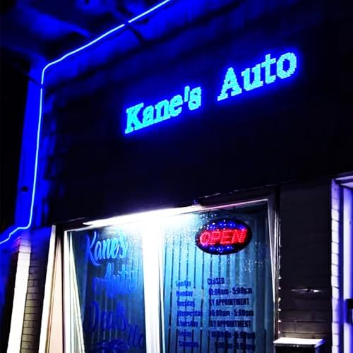 HS Programmable Scrolling Led sign Outdoor Digital Open Neon P10 39''x14'' - Image 2