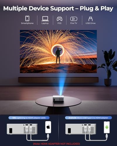 ELEPHAS Projector, Portable LED Video Projector - Image 5