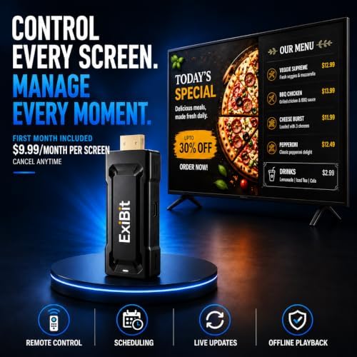 TV Signage Stick for Business | Digital Signage Player | Remote Screen Management for Digital Menu Boards, Retail Displays, Office Screens & Commercial TV Displays - Image 4