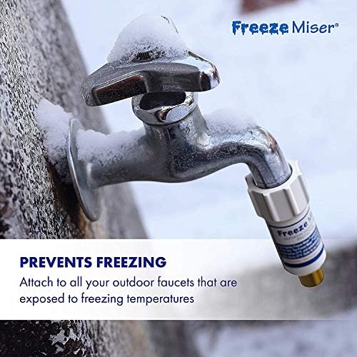 Freeze Miser Outdoor Faucet & Spigot Freeze Protection – Patented Valve Shield, Activates at Water Temperature Below 37°F/3°C – Durable Winter Cover Alternative – Quick Install, Saves Water – 2 Pack - Image 5