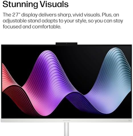 HP OmniStudio 27 inch All-in-One Desktop Next Gen AI PC, FHD Display, Intel Core Ultra 5 325, 16 GB RAM, 512 GB SSD, Intel Graphics, Windows 11 Home, Jet Black, 27-cy0002 (2026) - Image 3