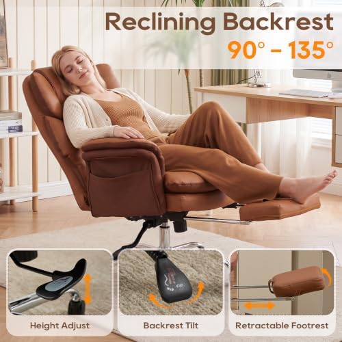 Big and Tall Criss Cross Legged Office Chair with Flip Armrests - Image 3