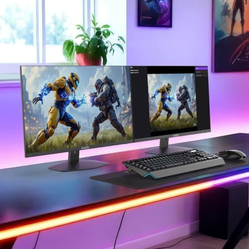 Kado 2-Pack Dual 27" Flat Screen 1920x1080 75Hz FHD Computer Monitor - Image 6