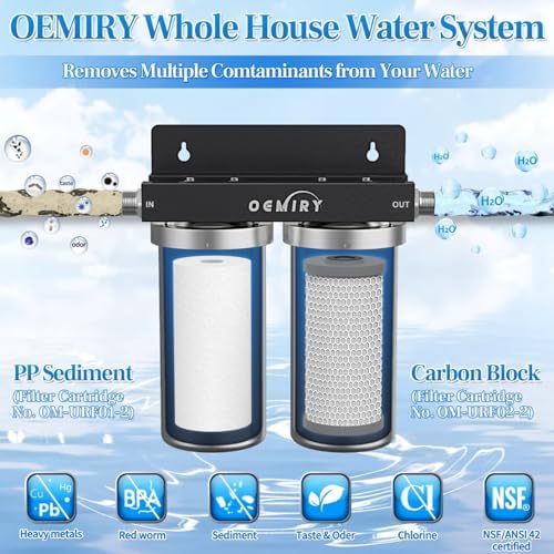 Whole House Water Filter, 2-Stage Stainless Steel Filter Housing - Image 3