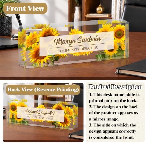Ship Next Day Custom Name Plate for Desk, Desk Name Plate Personalized - Image 4