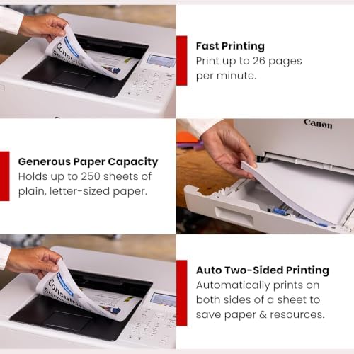 Canon imageCLASS LBP646Cdw Wireless Color Laser Printer - Single Function, Auto 2-Sided Duplex, 26 ppm, Mobile Print (AirPrint/Mopria) - Bundle with Deco Gear Printing eBook & 6FT USB Cable - Image 7