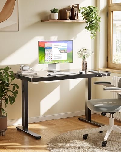 Marsail Glass Standing Desk, 55 x 28 Inch Electric Standing Desk - Image 2