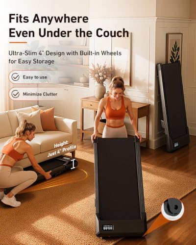 Superun Walking Pad with 6% Incline, 2.5HP Treadmill, 300 lbs - Image 7