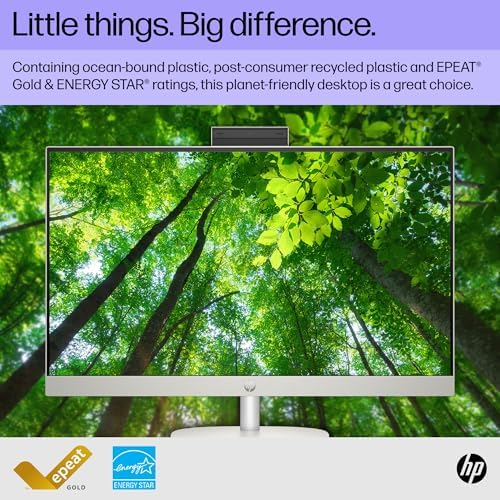 HP 27 inch All-in-One Touchscreen Desktop Computer, Intel 12-Core Ultra 7 155U, 64 GB DDR5 RAM, 2 TB SSD, Wireless KB & Mouse, Adjustable Height, HD Webcam, Windows 11 Pro - Image 4