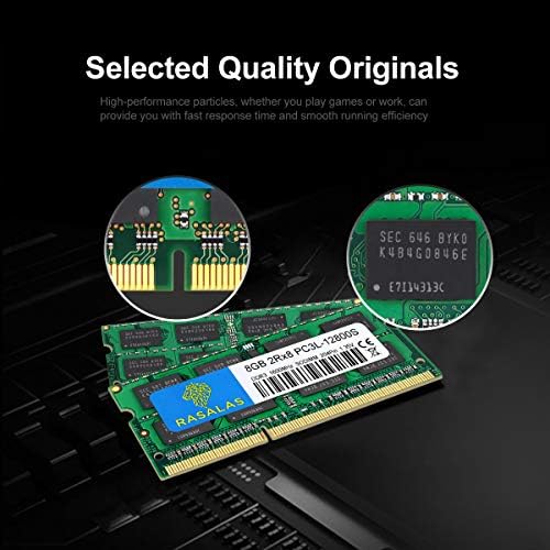 Rasalas 8GB DDR3 PC3L-12800S 8GB 1600 MHz DDR3 SODIMM RAM for Intel AMD Laptop, MacBook Pro Mid 2012, iMac Late 2012/ Early/Late 2013, Late 2012/2013, Retina 5K Display, Mac mini - Image 2
