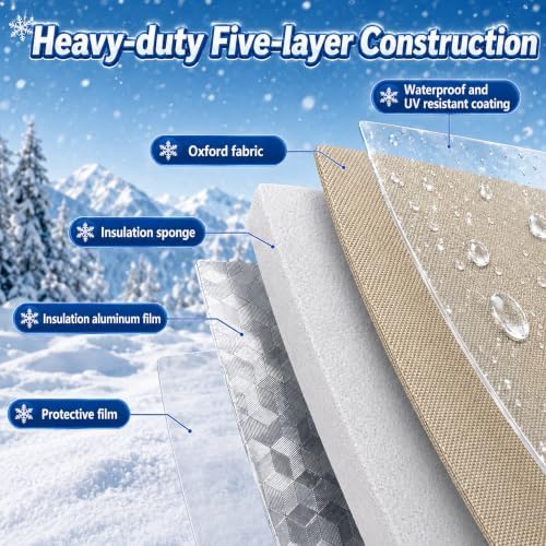 30"W x 24"H 3-Way Opening Backflow Preventer Insulation Cover (5°F), Beige - Image 4