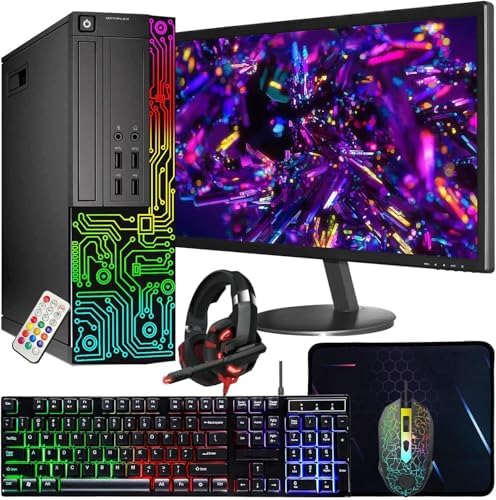 Dell Optiplex PC,Core i5,24'' Monitor,16G RAM,512G SSD(Renewed) by Amazon+Renewed
