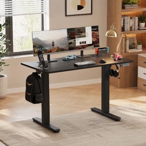 Claiks Electric Standing Desk, 55x24 Inch, Black - Image 2
