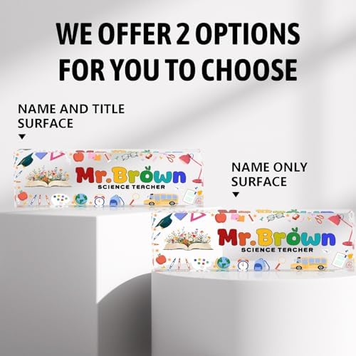 Custom Desk Name Plate Personalized, Acrylic Name Plate for Desk, Office Desk Decor for Women and Men, Employee Appreciation Gifts Office Gifts for Boss, Manager, Teacher, Nurse, MYZDA28 - Image 4
