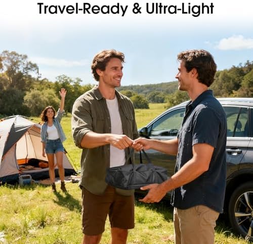 Outdoor Projector Screen with Stand, 120 inch Portable Projection kit 16:9 4K HD Wrinkle-Free Indoor Outdoor Movie Screen with Carry Bag for Home Theater and Backyard Movie Night - Image 6