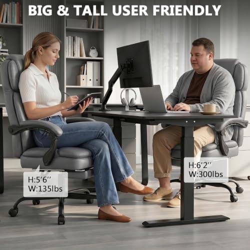 Big and Tall Office Chair, Home Office Desk Chairs,Executive Computer Chair - Image 4