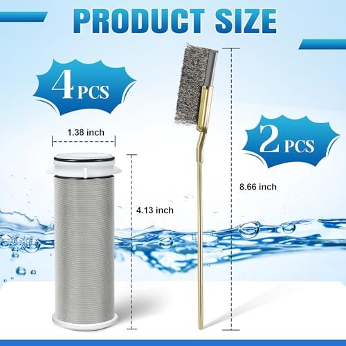 Enhon 4 Pieces 50μm Spin Down Sediment Filters Replacement Cartridges - Image 4