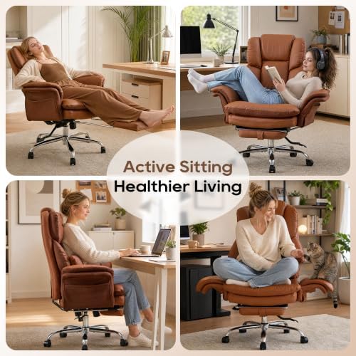 Big and Tall Criss Cross Legged Office Chair with Flip Armrests - Image 5