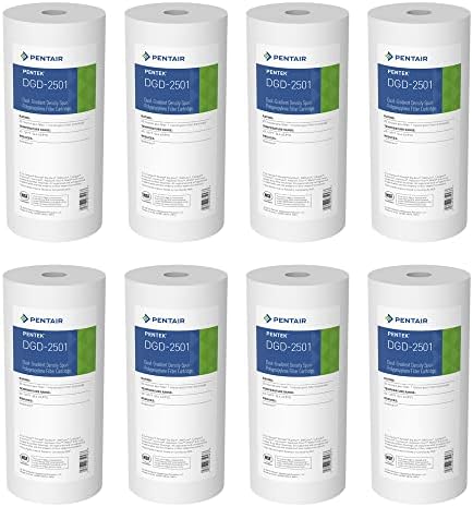 Pentair Pentek DGD-2501 Big Blue 10-Inch Sediment Filter, Pack of 8 by PENTAIRPENTEK