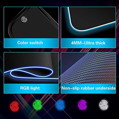 Mouse Pad,Gaming Desk Mat,Mouse Pad with Wireless Charging - Image 5