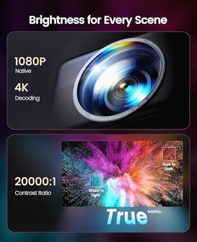 [Built-in Official App] Smart Projector with WiFi 6 & Bluetooth, 4K Support - Image 5