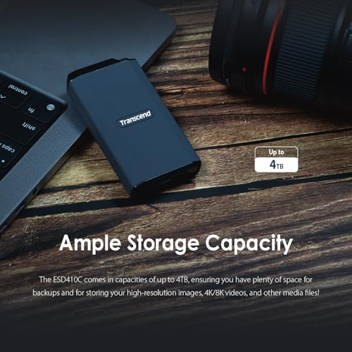 Transcend 1TB ESD410C Portable SSD Up to 2000MB/s USB3.2 Gen2x2, Waterproof - Image 5