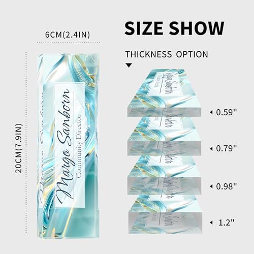 Personalized Acrylic Name Plate for Desk, Customize Office Decor - Image 7