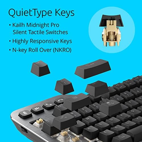 Kensington MK7500F QuietType Pro Mechanical Keyboard Space Gray - Image 3