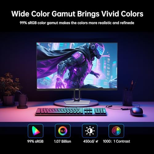 KTC 27 Inch QHD Gaming Monitor 220Hz, 2K Fast IPS with Speakers, H27T22C-3 - Image 5