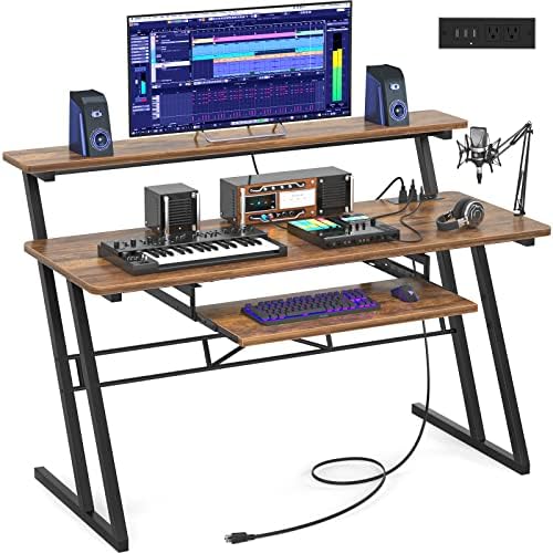 Armocity Music Studio Desk Production Workstation - Recording Studio Desk by Armocity