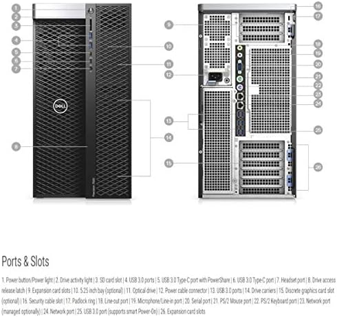 Dell Precision 7920 Tower Computer | Dual Xeon Gold 6130 (32 Cores, 3.7 GHz) | 192 GB DDR4 | 2×1 TB SSD + 2×4 TB HDD | Quadro P2000 5 GB | Windows 11 Pro | Refurbished Workstation Desktop - Image 4