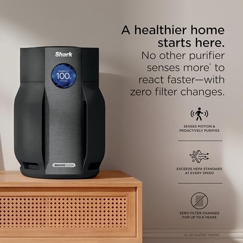 Shark BreatheClear Smart Air Purifier, HP162SD, Dune - Image 2